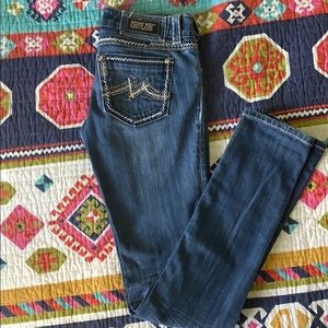 Miss me skinny jeans medium wash 27 long